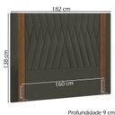 Ver imagem 4 de Cabeceira Queen 160 cm Bella Linho SL 74 Peer