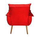 Ver imagem 6 de Kit 2 Poltronas Decorativas Cuba Suede Vermelho MV Estofados