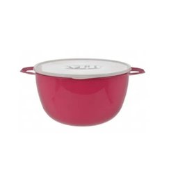 Bacia Vasilha Com Tampa E Alça Redonda 10,8 Litros Rosa MB - 1 Bacia Vasilha Com Tampa E Alça Redonda 10,8 Litros Rosa MB - 1