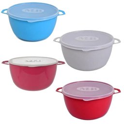 Bacia Vasilha Com Tampa E Alça Redonda 10,8 Litros Rosa MB - 2 Bacia Vasilha Com Tampa E Alça Redonda 10,8 Litros Rosa MB - 2