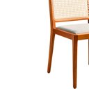 Ver imagem 4 de Cadeira para Mesa de Jantar Zoe 45cm Madeira Maciça | Linho Off White - Sallar Home