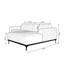 Ver imagem 4 de Sofá Euro 3 Lugares Bipartido Base em Madeira com Chaise Lado Esquerdo 245cm Veludo Vinho G15 - Gran