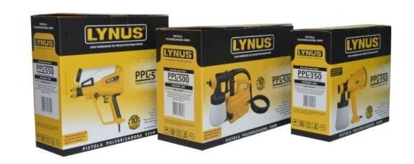 Pistola Pulverizadora 350W PPL-350 - Lynus - 220v - 3