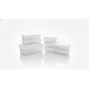 Ver imagem 1 de Kit 10 Organizadores Plásticos Branco Premium Multiuso Reforçado Design Moderno