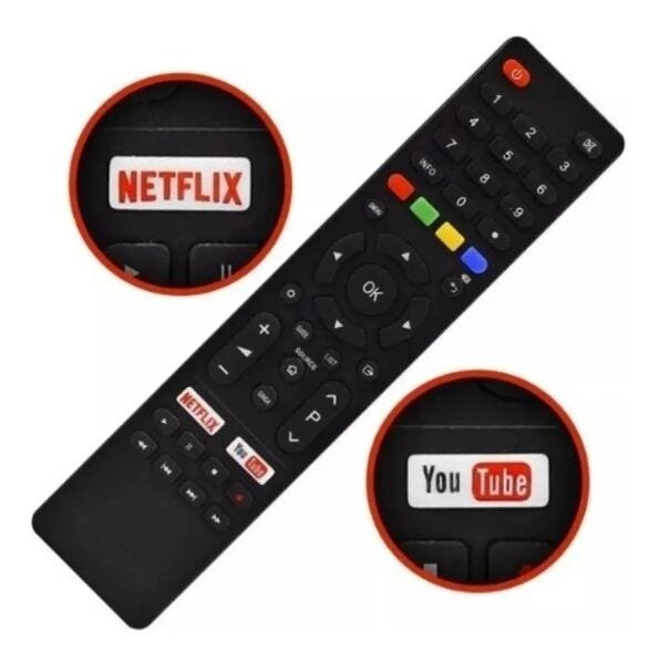 Controle Remoto Smart TV Philco Netflix e Youtube 8089 Maxx - 2