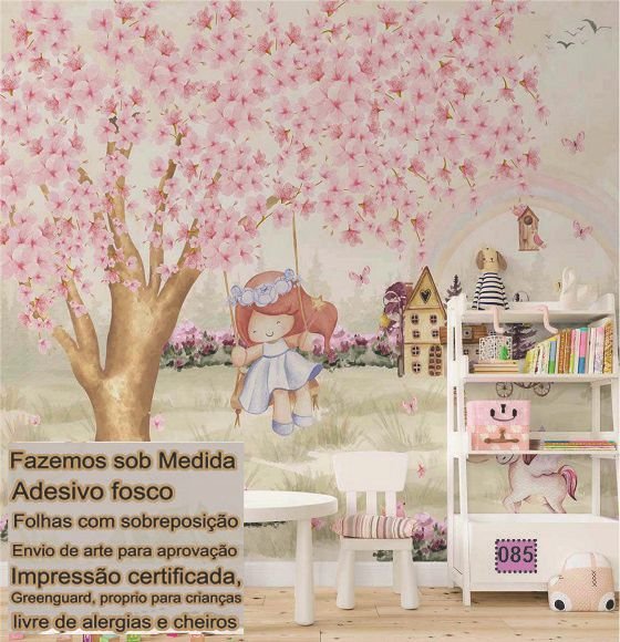 Papel de Parede Tema de Menina 7190 Casa Harmonia - 15