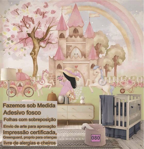 Papel de Parede Tema de Menina 7190 Casa Harmonia - 10