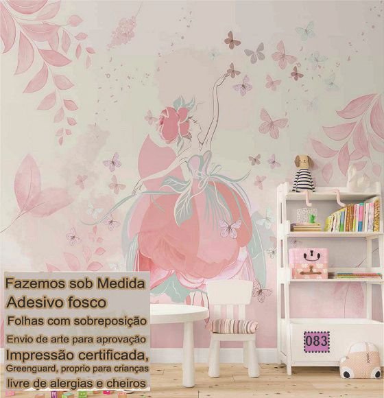 Papel de Parede Tema de Menina 7190 Casa Harmonia - 13