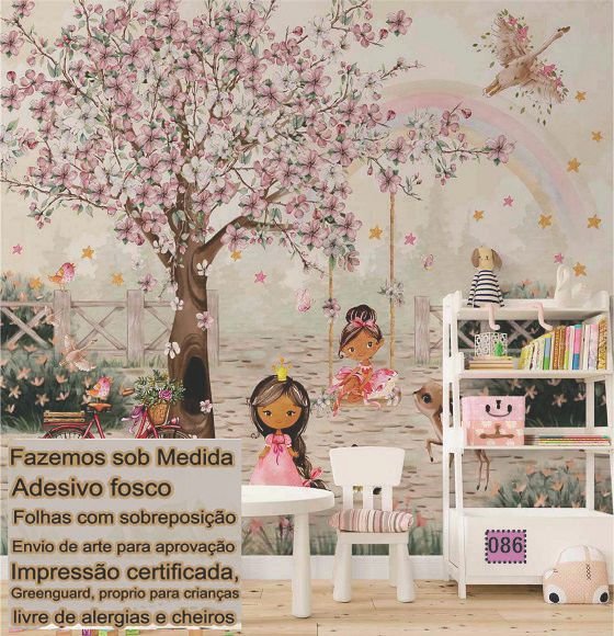 Papel de Parede Tema de Menina 7190 Casa Harmonia - 16