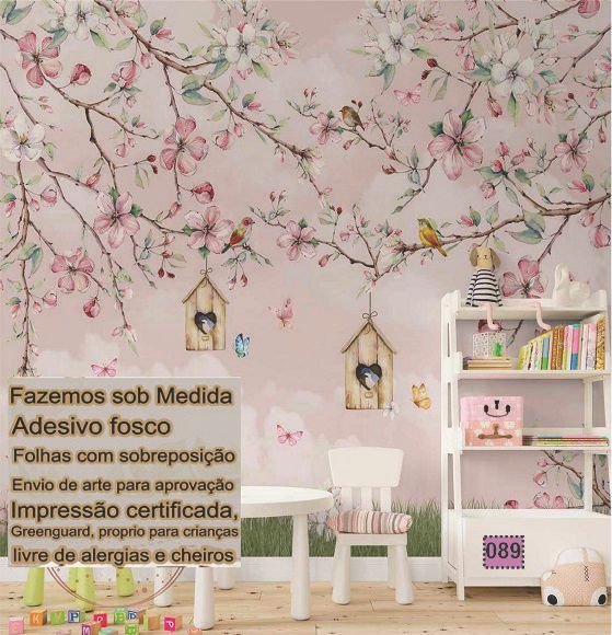 Papel de Parede Tema de Menina 7190 Casa Harmonia - 19