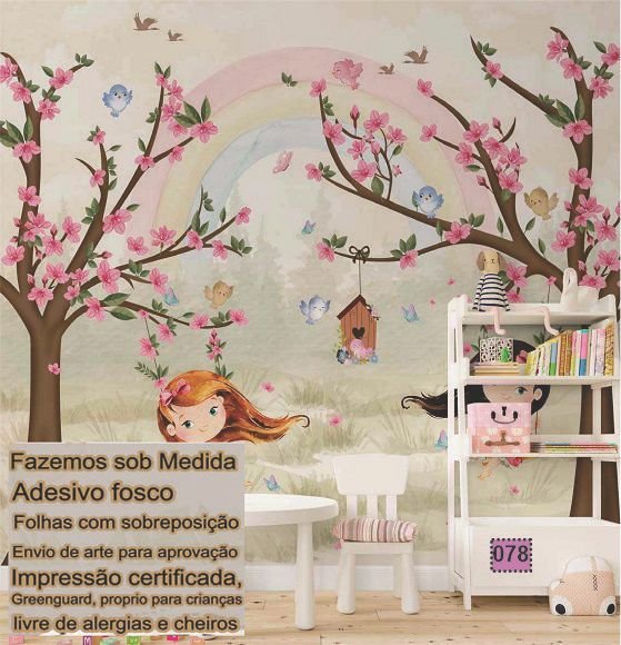 Papel de Parede Tema de Menina 7190 Casa Harmonia - 8