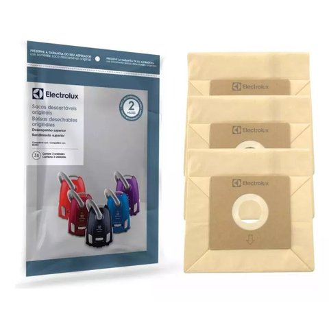 Kit com 6 Unidades Saco para Aspirador de Pó Berry11 Berry12 Berry13 Berry14 Sbebe Csebe Original El