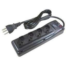 Filtro de Linha Plps 10A 1m 4 Tomadas Bivolt Preto 2P+T - 1