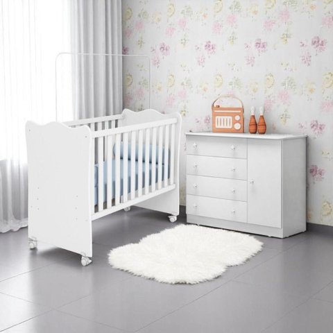 1berco Branco Doce Sonho (1.5)+ 913kit C/04 Rod 2ctrava e 2s/trava Chapa(913.5),2561comoda Sapateira