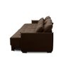 Sofá sem Caixa Retrátil Reclinável 2,30m Cairo Veludo Marrom Mirra Decor - 6