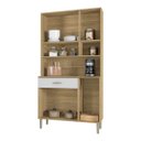 Ver imagem 3 de Armário de Cozinha Compacta 6 Portas 1 Gaveta Golden - Freijó/supremo