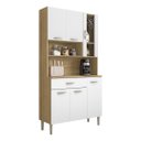 Ver imagem 7 de Armário de Cozinha Compacta 6 Portas 1 Gaveta Golden - Freijó/supremo