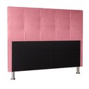 Ver imagem 2 de Cabeceira Casal 1,95m Roma Suede Rosa Dal Poz Estofados