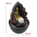 Ver imagem 2 de Fonte De Água Decorativa Budag 3 Quedas Cascata Luz De Led Bivolt