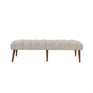 Recamier Rubi 1,60m Suede Bege - Dominic Decor