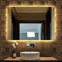 Ver imagem 4 de Espelho lapidado bisotê Iluminado com LED Quente 50x60cm TOUCH