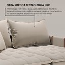 Ver imagem 6 de Sofá Cama Retrátil em Madeira Eucalipto e Bouclê 220cm Creta
