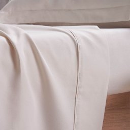 Jogo de Cama Casal 4 Pçs 1000 Fios Toque Acetinado Tessi Bege - 4