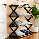 Ver imagem 1 de Sapateira de Entrada Porta Hall 8 Pares de Calçados Metal Aço Pequena e Prática Milemon