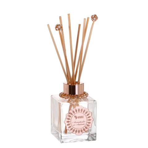 Difusor Aromas Vidro Shine 100ml Enf. Rosé Gold - Fragrância: Lavanda de Provence
