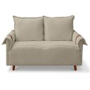 Ver imagem 3 de Sofá Living de 2 Lugares 145cm Moderno Texas Sala Recepção:Bege