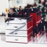 Organizador Maquiagem Fortune em Acrílico Vermelho Espelhado - 4