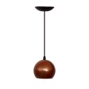 Ver imagem 1 de Pendente Luminária de Teto Cúpula Bola Suporte Plástico - Soquete E-27 – Abf Luminárias:cobre Terra