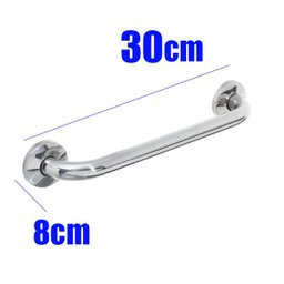Alça de Apoio 30cm Barra Inox Suporte Banheiro Box Idoso Deficiente Segurança Apoio Quarto Corredor  - 4