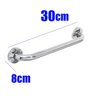 Alça de Apoio 30cm Barra Inox Suporte Banheiro Box Idoso Deficiente Segurança Apoio Quarto Corredor  - 4