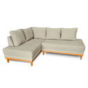 Ver imagem 2 de Sofá Canto Pierri | Base de Madeira & Tecido Linho | 4 Lugares | Medida 220cm | Deva 08