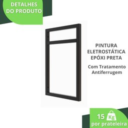 Prateleira Estilo Industrial Banheiro Parede GND PP 120cm - 4