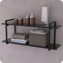 Ver imagem 1 de Prateleira Estilo Industrial Banheiro Parede GND PP 120cm