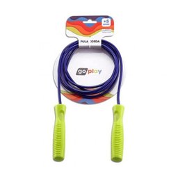 Corda de Pular Infantil 2,2m - Azul e Verde ou Roxo e Rosa - 1 Corda de Pular Infantil 2,2m - Azul e Verde ou Roxo e Rosa - 1