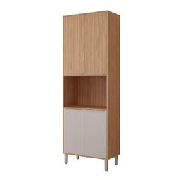 Paneleiro MGM Divina 4 Portas com Nicho para Forno - Freijó/Off White - 1