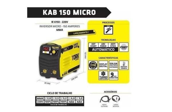 Inversora Micro KAB 150A Bivolt - 2