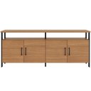 Ver imagem 3 de Aparador Buffet para Sala de Jantar 4 Portas Industrial Suria D03 Freijó Preto Fosco - Lyam Decor