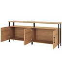 Ver imagem 7 de Aparador Buffet para Sala de Jantar 4 Portas Industrial Suria D03 Freijó Preto Fosco - Lyam Decor
