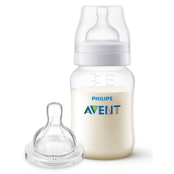 Mamadeira Classica Anti-colic 260ml + Bico 6m+ Philips Avent Scy119/04 - 3