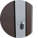 Ver imagem 5 de Porta de Correr Suspensa Lambril Esq L.25 Mix Corten 210x100 Brimak
