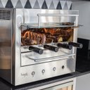 Ver imagem 2 de Churrasqueira Assador Gourmet Elétrica Rotativa de Bancada Aço Inox Bake Smart 04 127v - Hope