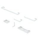 Ver imagem 1 de Kit Acessório para Banheiro e Lavabo 6 Peças Luxo- Branco
