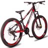 Bicicleta Aro 26 Dropp Freeride Freio a Disco 21v Câmbios Shimano - Branco+Vermelho - 2