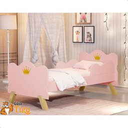 Cama Infantil Princesa Realeza Rosa - 1