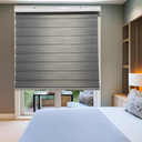 Ver imagem 4 de Persiana Rolo Duplo Tecido Zebra Cinza 160 (l) X 220 (a) Double Vision C/ Bandô e Kit Instalação