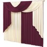 Cortina Elegance 2 00m X 1 80m Para Sala E Quarto:vinhopalha - 1